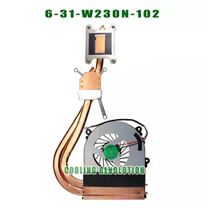 For Clevo W230SD W230SS W230ST W350STQ W350ET CPU FAN & heatsink 6-31-W230N-102 - Picture 1 of 2