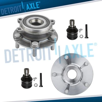 4pc Front Wheel Bearing & Hubs + Lower Ball Joints for 2013 2014 2015 Mazda CX-5 - Image 1 of 4