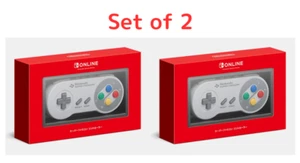 Super Famicom Controller Nintendo Switch Online Official Wireless SNES 2 Piece - Picture 1 of 4