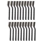 20 Pieces  Handle Stainless Steel Wire Bristles Brush Set for Cleaning1620