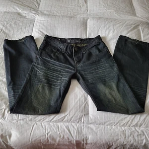 Do Denim Men's Black Premium Jeans Sz. 31/32 Silver Buttons - Picture 1 of 6