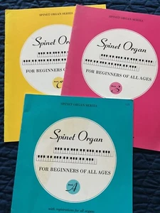 Spinet Organ for Beginners of All Ages Lot of 3 Books A, B & C SC 1969 A Wildman - Picture 1 of 14