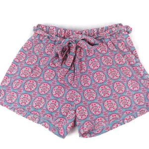 Francesca's Alya mehrfarbig elastische Damen-Freizeitshorts mit Gürtel gefüttert klein - Bild 1 von 6