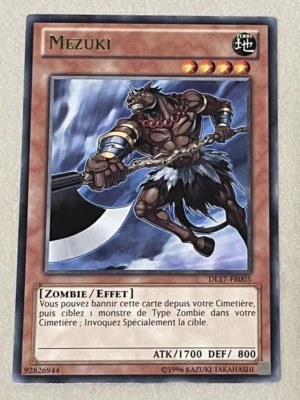 Mezuki (GREEN) (FRENCH) DL17-EN005 DL17-FR005 Duelist League 17 Promo Yugioh - Image 1 of 4