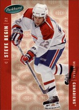 2005-06 Parkhurst Canadiens Hockey Card #257 Steve Begin