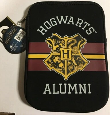 Harry Potter Hogwarts Alumni Tablet Zipper Sleeve Case w/ pocket - New with Tags - Image 1 of 4