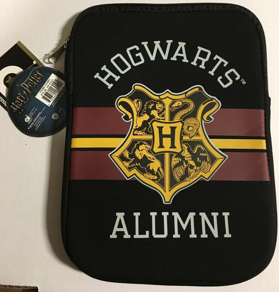 Harry Potter Hogwarts Alumni Tablet Zipper Sleeve Case w/ pocket - New with Tags - Image 1 of 4
