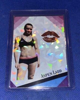 Aspen Ladd Custom Holo Kiss UFC Legacy Fc MMA Rookie Invicta FC LFA Card rc - Image 1 of 4