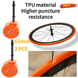 2 CONFEZIONI! Tubo interno TPU bici ultraleggero 700C 18/32C | bici da strada | 65 mm | USA - Foto 1 di 14