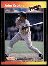 1989 Donruss 86 John Kruk   San Diego Padres  Baseball Card