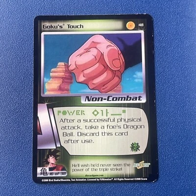 DBZ TCG Goku’s Touch VTG 2000 Goku 16 Of 38 Non-Combat Dragon Ball Z CCG LP - Image 1 of 2