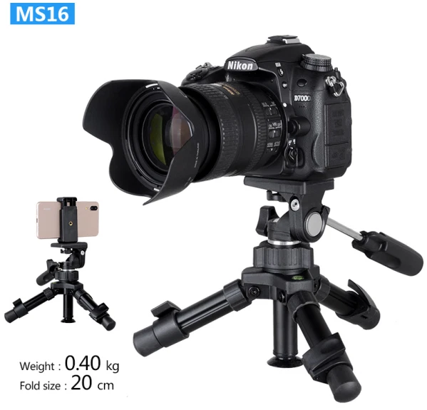 Portable Lightweight Tabletop Camera Tripod Desktop Mini Tripod For DSLR Camera - Image 1 of 4