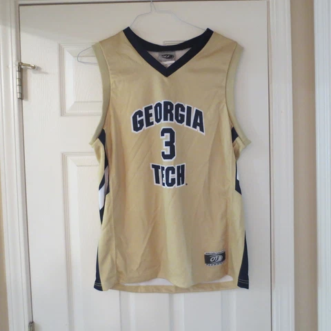 Georgia Tech Yellow Jackets #3 Adult Small Basketball Jersey NEW!! Marbury Cover