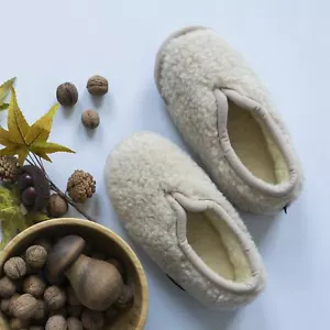 Unisex Hausschuhe aus Merinowolle Foggia warme Hüttenschuhe aus Schafwolle - Bild 1 von 50