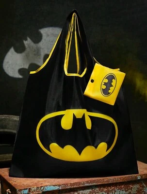 New DC 20” BATMAN Logo GYM Bag SUPER HERO Handbag Purse BAT SIGNAL Tote Travel - Image 1 of 4