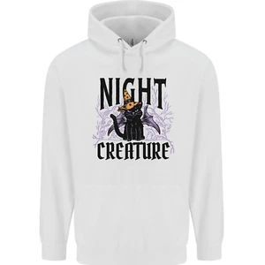 Halloween Cat Night Creature Witch Childrens Kids Hoodie - Picture 1 of 72