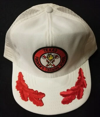 Gorra de camionero de malla escolar de entrenamiento de bomberos de Texas de colección sombrero camión de bomberos bombero Foto 1 de 4