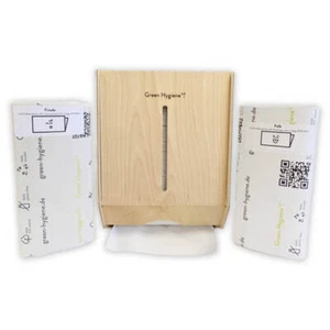 Green Hygiene WOLKENKRATZER Falthandtuchspender aus Holz - Bild 1 von 8