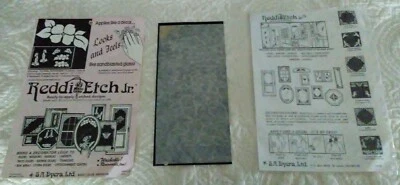 Reddi-Etch Jr. 'Popurrí floral' se aplica como una calcomanía, ¡se siente vidrio arenado! Foto 1 de 4