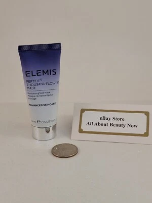 Mascarilla facial revitalizante ELEMIS Peptide4 mil flores 0,5 oz tamaño de viaje SELLADA Foto 1 de 4
