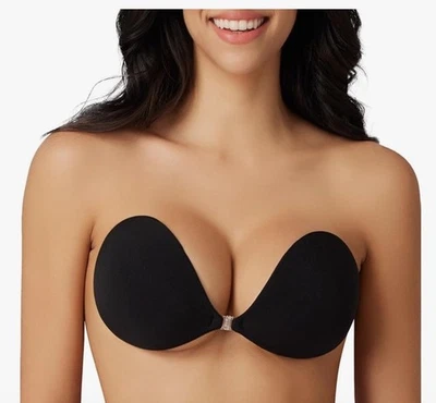 Niidor Black Backless Cotton Bra  - Image 1 of 2
