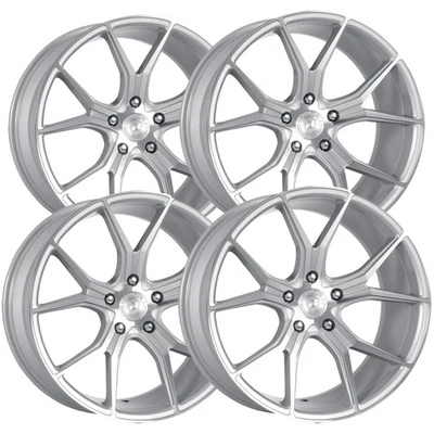(Set of 4) Dolce Performance Element 18x8.5 5x120 +35mm Silver Wheels Rims - Image 1 of 4
