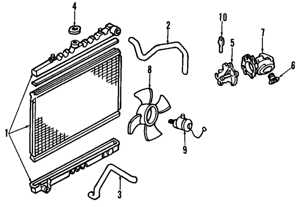 Genuine Nissan 1986-1988 Maxima Pulsar NX Sentra Stanza Fan Switch 21595-60A00 - Image 1 of 1