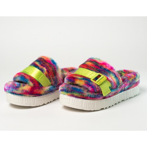 Ciabatte sandalo UGG Fluffita Pixelate platform taglia 8
