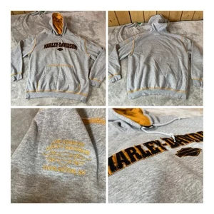 Harley Davidson Sweatshirt Mens Medium Embroidered Hoodie!! Low Country S.C !! - Picture 1 of 15