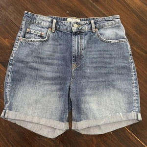 Free People We The Free Denim Shorts Bermuda Women’s Size 29 100% Cotton - Picture 1 of 9