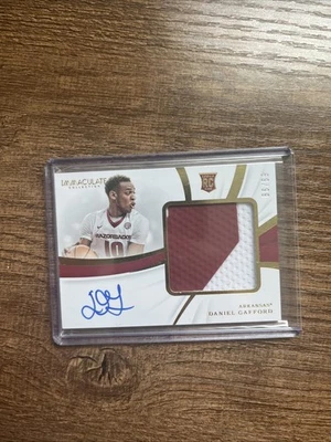 Daniel Gafford 2019-20 Immaculate Collegiate Rookie Premium Patch Auto RC /99 - Image 1 of 2