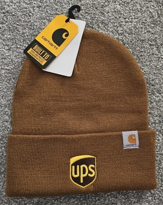 CARHARTT unisex UPS vintage GORRO TEJIDO PUÑOS SOMBRERO acrílico talla única Foto 1 de 4