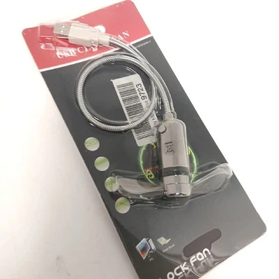 TRIXES USB Schreibtischventilator mit Uhr Flexibel Workspace Computing Innovativ - Bild 1 von 4