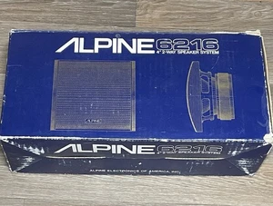 Vintage Alpine 6216 2 Way Car Audio Speakers - Picture 1 of 10