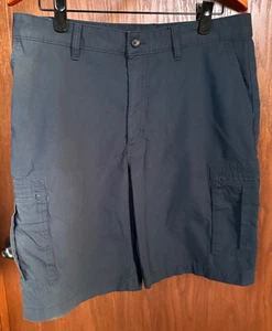 Savane Men's Navy Blue Cargo Shorts size 34 100% Cotton - Picture 1 of 11