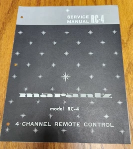 Marantz RC-4 Service Manual - Original - Bild 1 von 2
