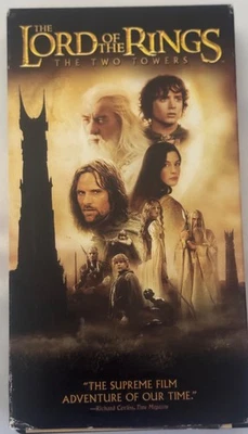 Lord of the Rings The Two Towers VHS 2002 Elijah Wood  - Image 1 of 4