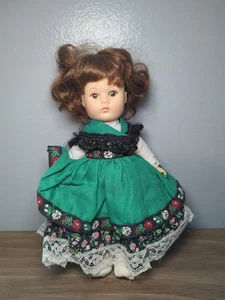 Bambola Vogue Ginny 1977 8" abito floreale capelli castani vestito prateria - Foto 1 di 7