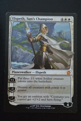 Magic The Gathering MTG ELSPETH, SUN'S CHAMPION Theros MP Moderately Played - Image 1 of 2