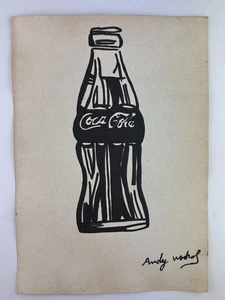 ANDY WARHOL COA art painting original drawing vintage paper signed stamped - Picture 1 of 3