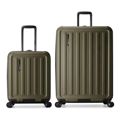Art of Travel 2PC Hardside Expandable Luggage Set with Spinner Wheels, Green,... - Image 1 of 4