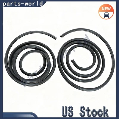 Extended Cab Door Seal SET Weatherstrip For 2000-07 GMC Sierra 1500 2500 3500 US - Imagem 1 de 4