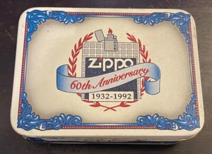 Zippo Lighter 60th Anniversary 1932-1992 (NEW LIGHTER BUT DENTED BOX) - Picture 1 of 3