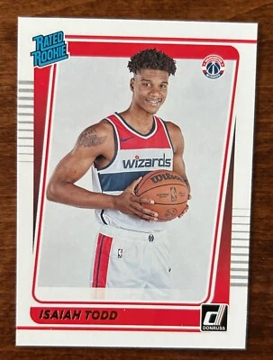 Isaiah Todd 2021-22 Panini Donruss Optic Rated Rookie Washington Wizards #187 - Image 1 of 2