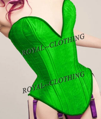 Corsé de satén de entrenamiento de cintura larga deshuesado de acero resistente 20 P99-SF Foto 1 de 2