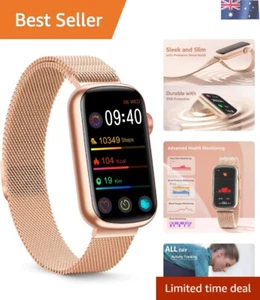 Stylish 24/7 Heart Rate Smartwatch with Sleep Tracking & Waterproof Design - Picture 1 of 9