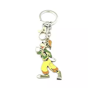 Kingdom Hearts Goofy Silvertone Game Charm Pendant Key Chain - Picture 1 of 1