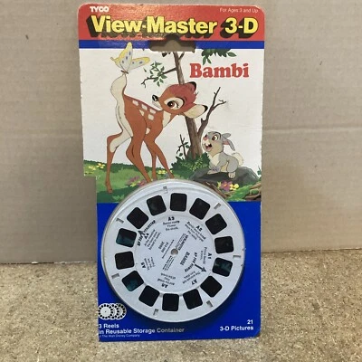 1991 Tyco View-Master Disney Bambi 3-D Reels Complete Set of 3. Sealed Package - Image 1 of 2