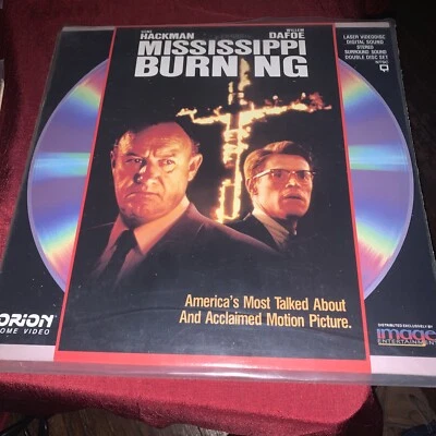 MISSISSIPPI BURNING, Hackman, 3-Side Disc, Ext.Play, Full-Lth. 1988, 2 Laserdisc - Image 1 of 2