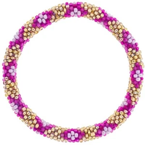 Aid Through Trade Roll-On® Bracelet "Palace" Glass Beads ~Made in Nepal~ - Picture 1 of 2